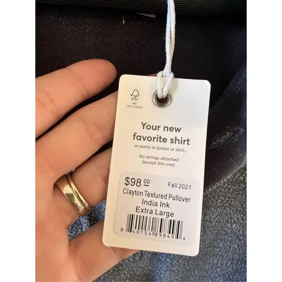 Tuckernuck - Marine Layer NWT Men’s Clayton Textured Pullover in India Ink Size - Picture 4 of 8